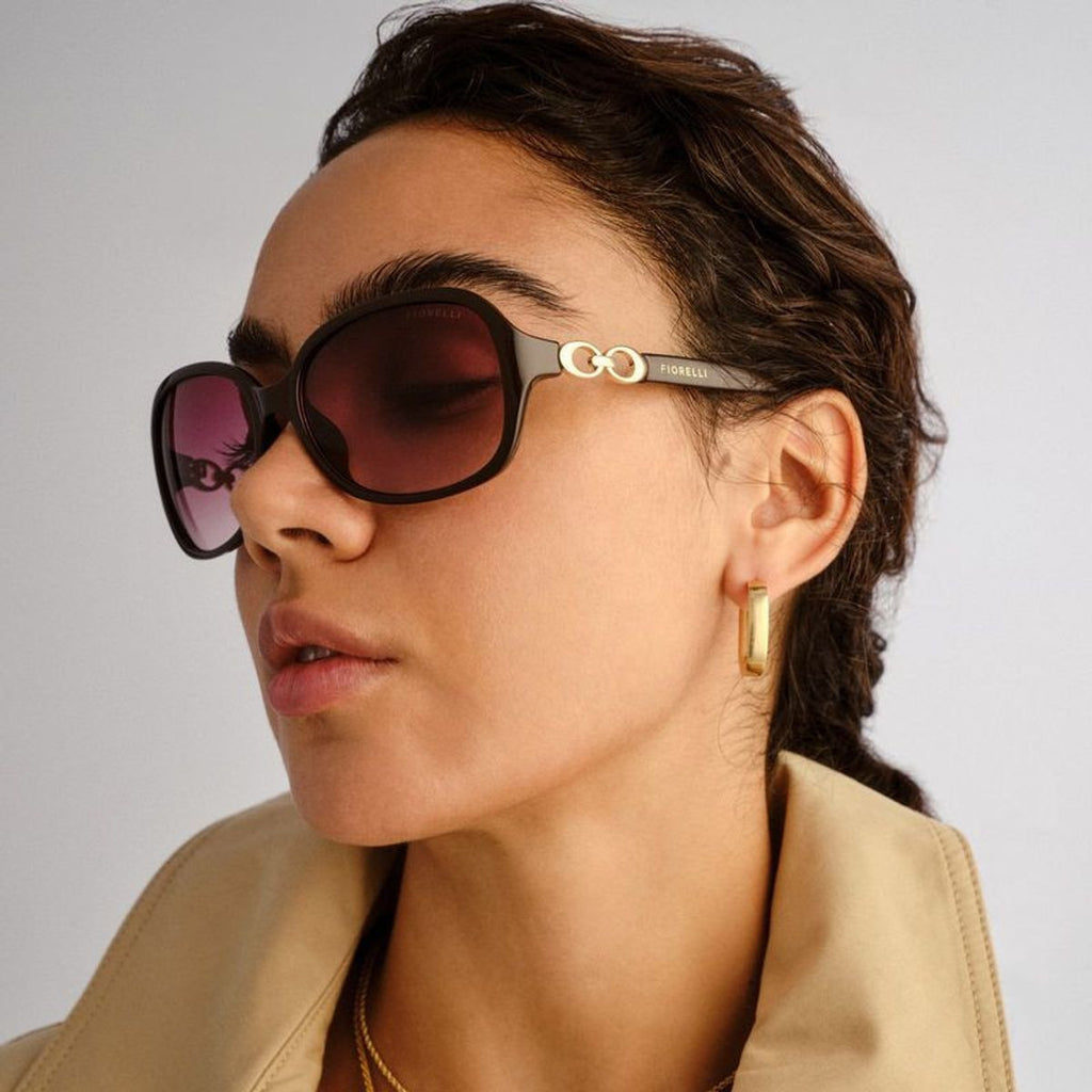 Aggie, Dark Chocolate/Warm Smoke Gradient Lenses