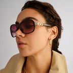 Aggie, Dark Chocolate/Warm Smoke Gradient Lenses