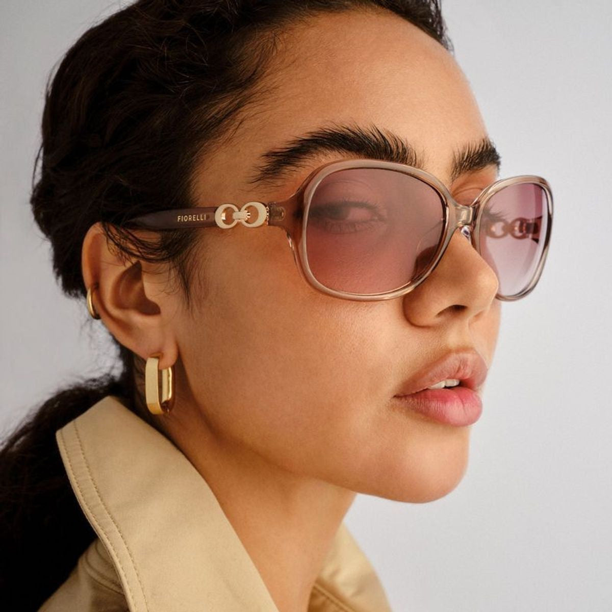 Aggie, Nougat/Soft Brown Gradient Lenses