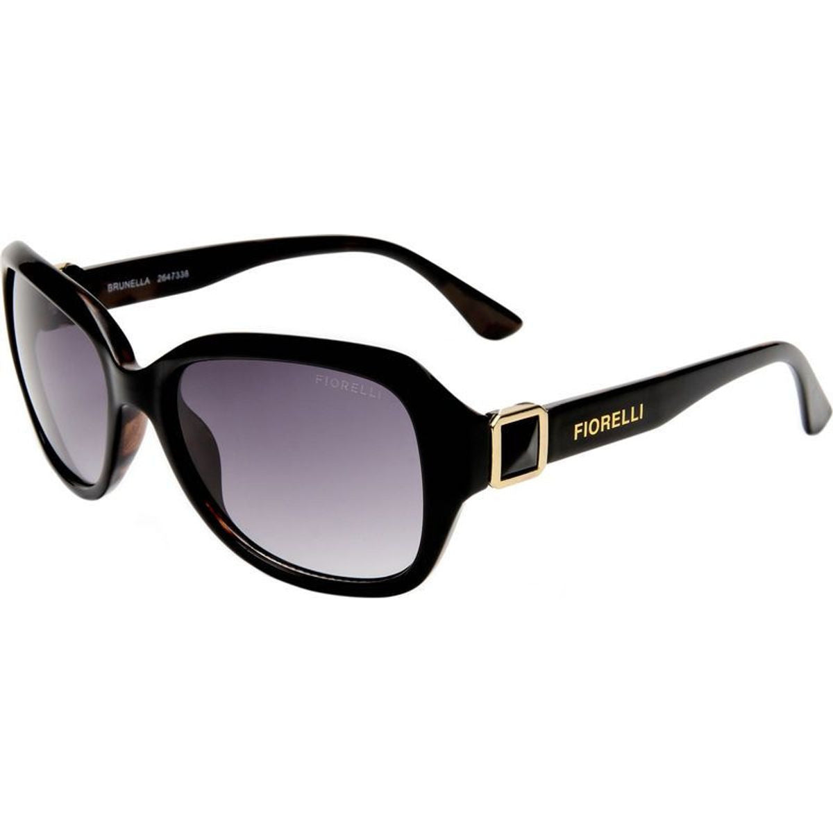 Brunella, Black and Tort/Warm Smoke Gradient Lenses