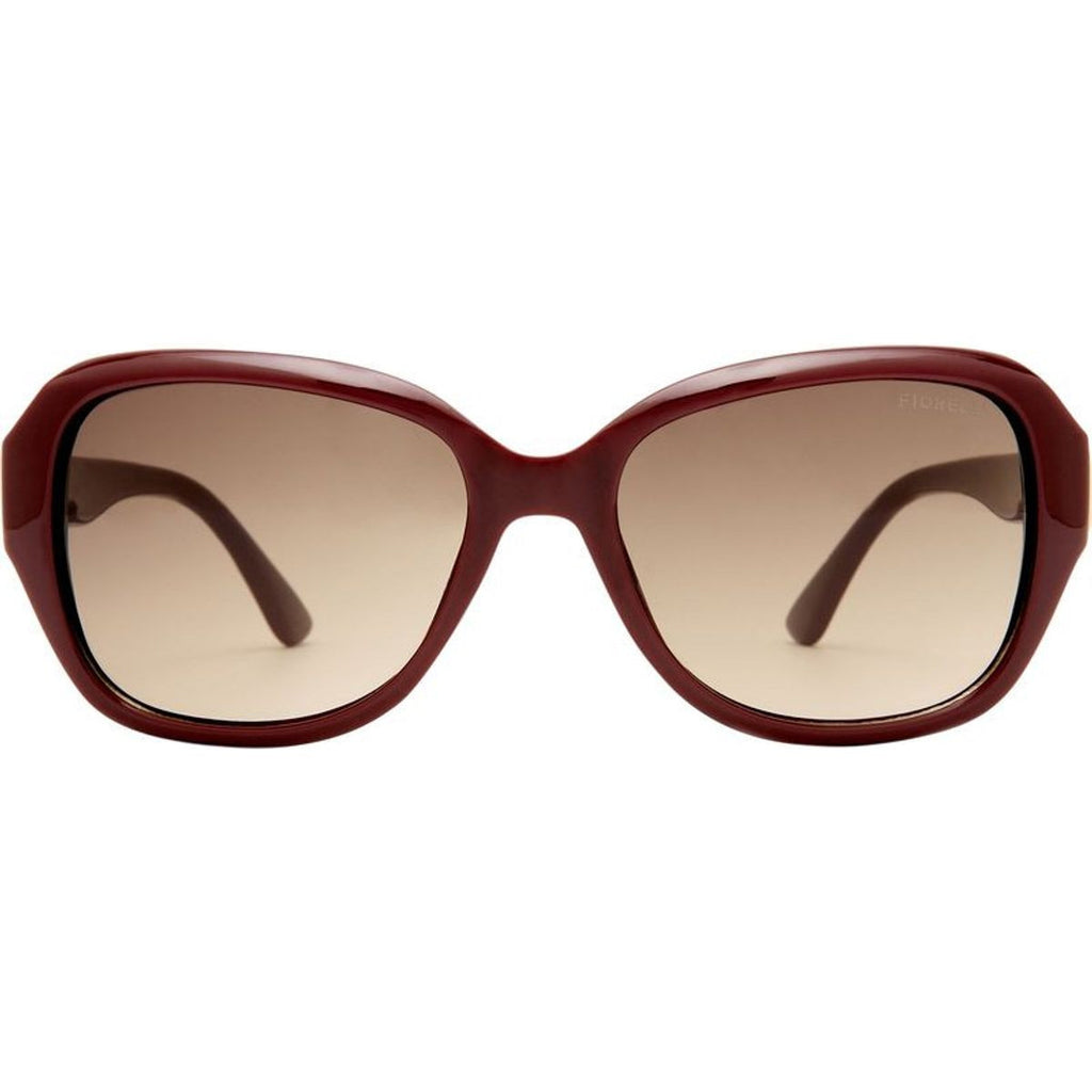 Brunella, Burgundy/Dark Brown Gradient Lenses