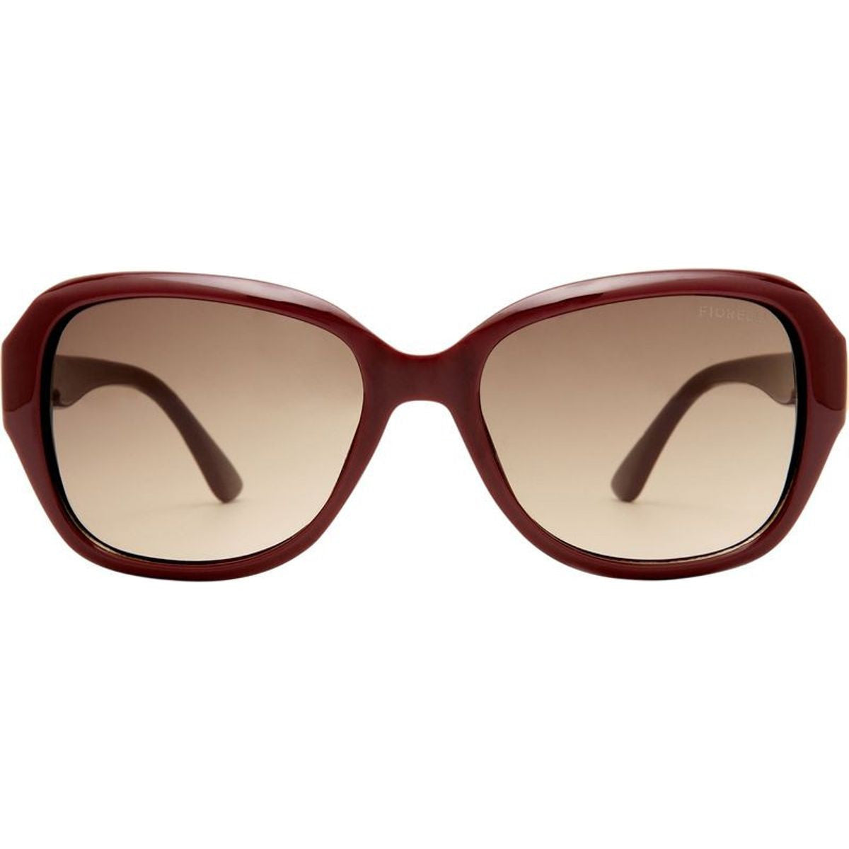 Brunella, Burgundy/Dark Brown Gradient Lenses