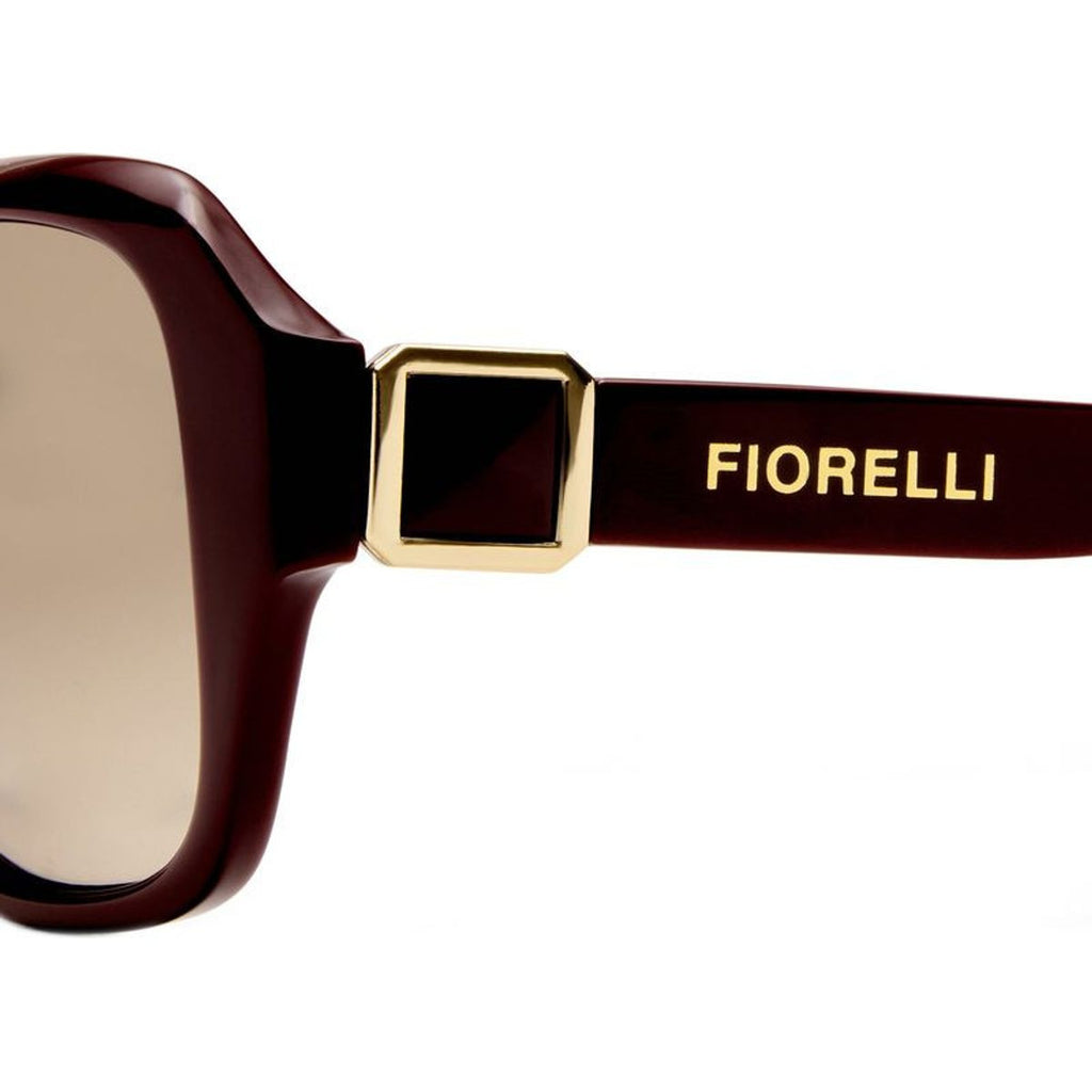 Brunella, Burgundy/Dark Brown Gradient Lenses