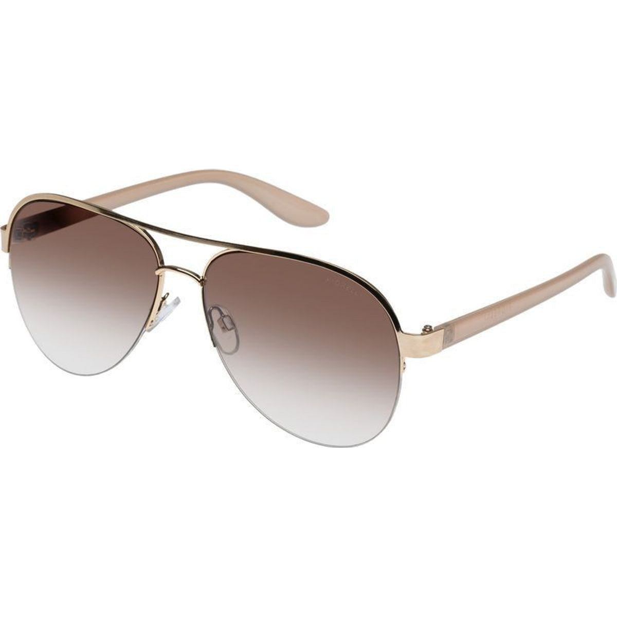 Corinne II, Gold/Brown Gradient Flash Mirror Lenses