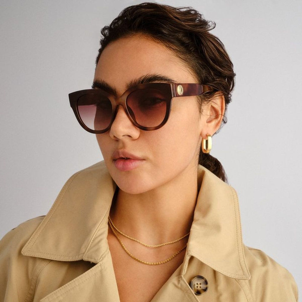 Frances, Tortoise Gradient/Brown Gradient Lenses