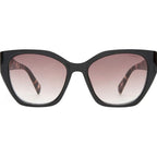 Leia, Black and Charcoal Tort/Warm Smoke Gradient Lenses