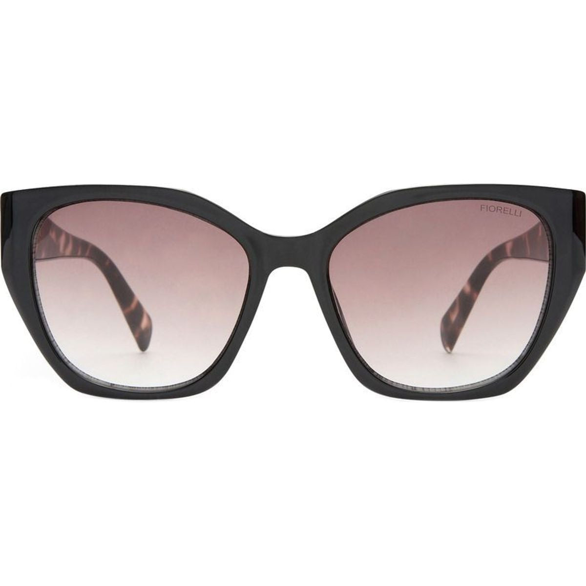 Leia, Black and Charcoal Tort/Warm Smoke Gradient Lenses