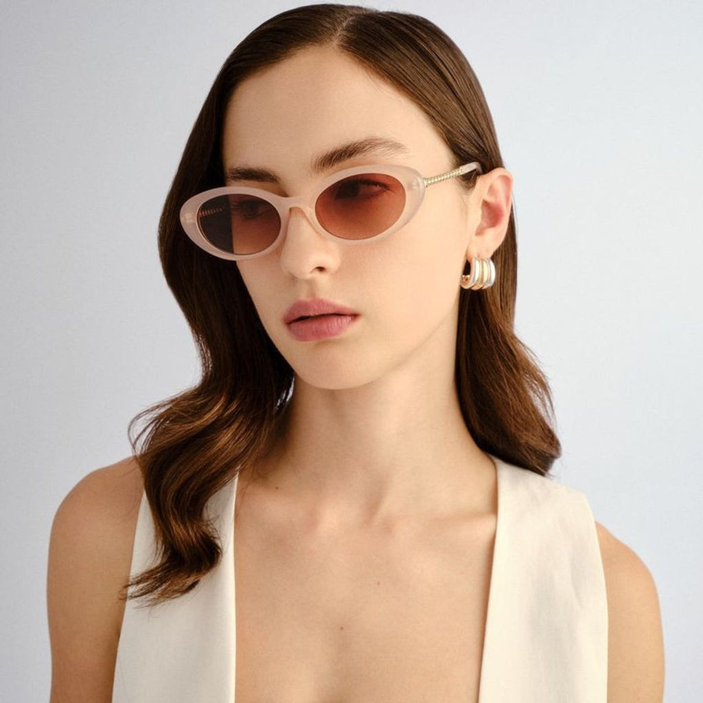 Meghan, Crystal Rose/Brown Gradient Lenses