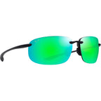 Ho'okipa XL, Translucent Matte Grey/Maui Green Polarised Lenses