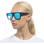 Gerroa, Matte Black/Blue Mirror Polarised