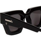 Ghost, Gloss Black with Silver Metal Trim/Black Lenses