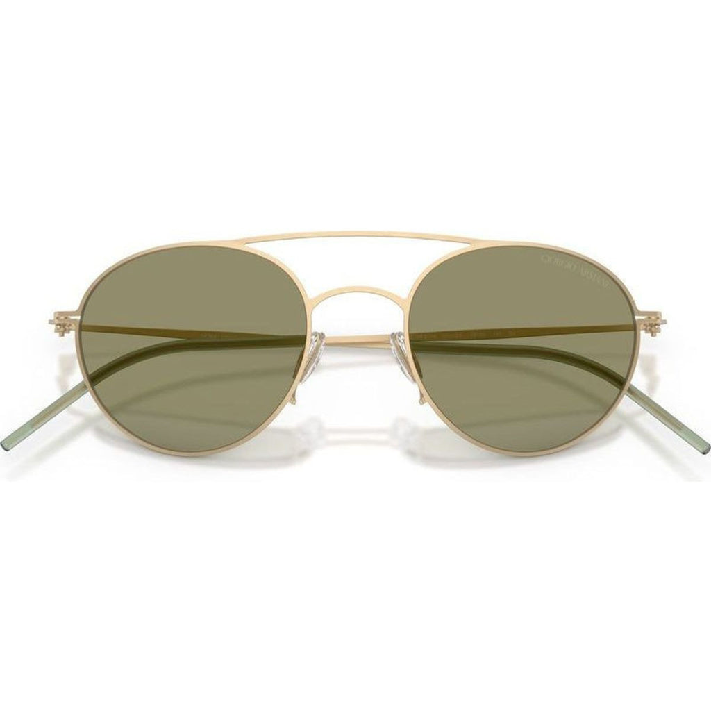 AR6169, Matte Pale Gold/Green Lenses