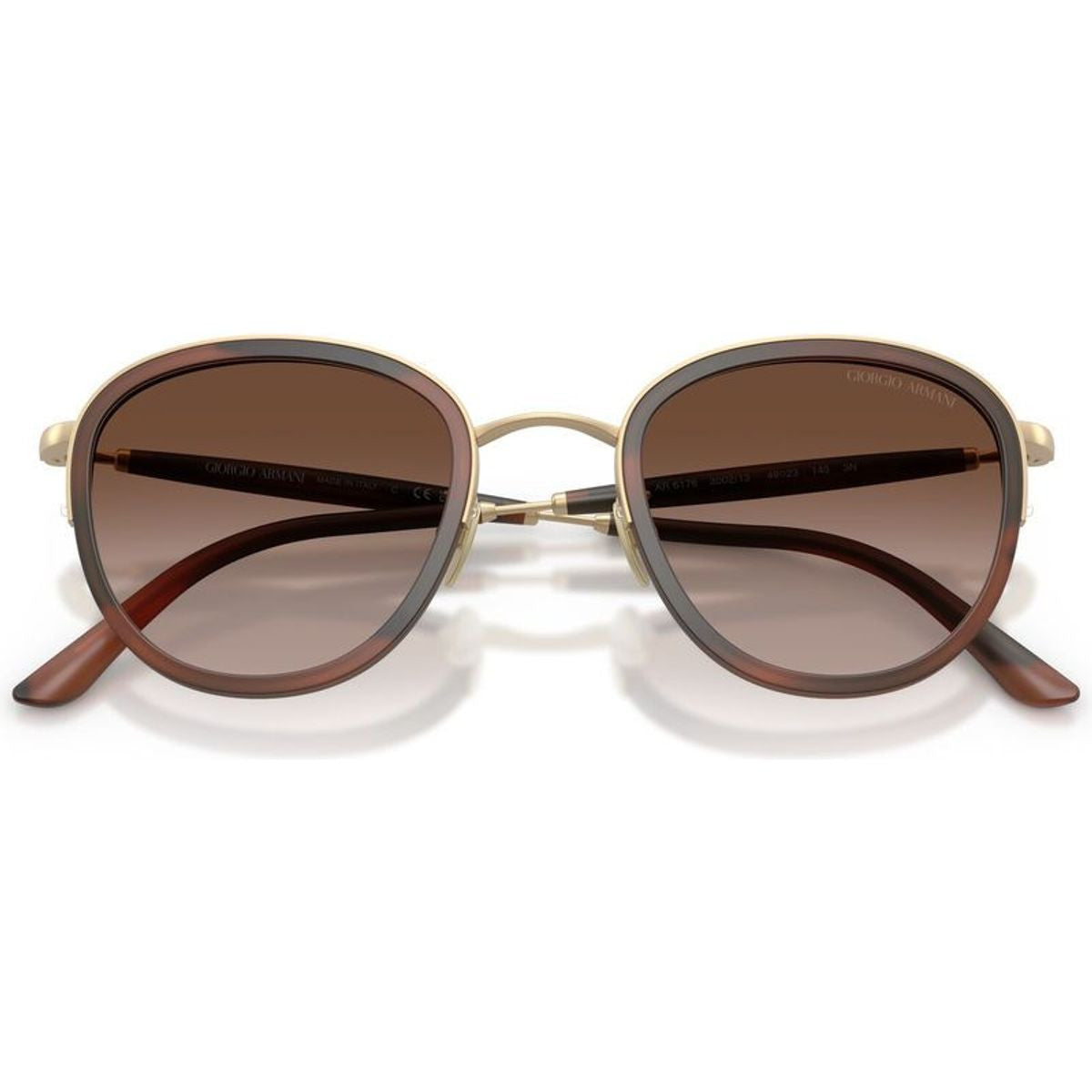 AR6176, Matte Pale Gold/Brown Gradient Lenses