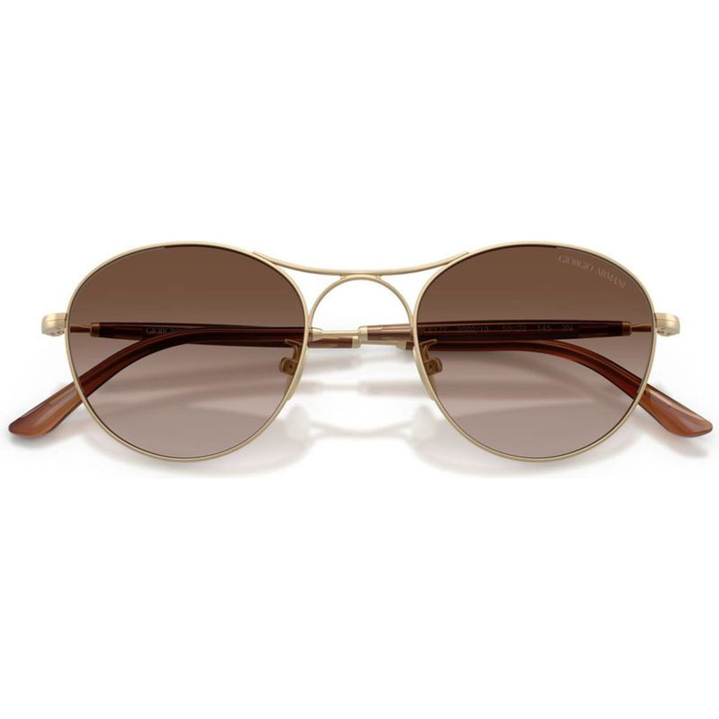 AR6177, Matte Pale Gold/Brown Gradient Lenses