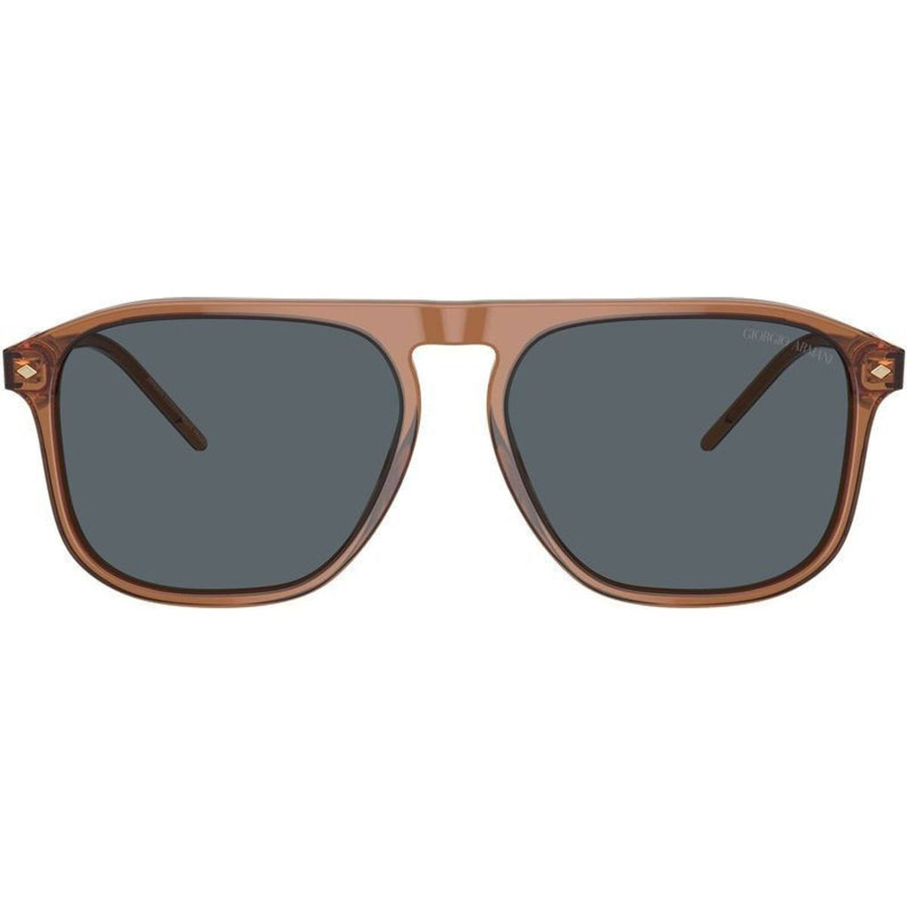 AR8212, Transparent Brown/Blue Glass Lenses