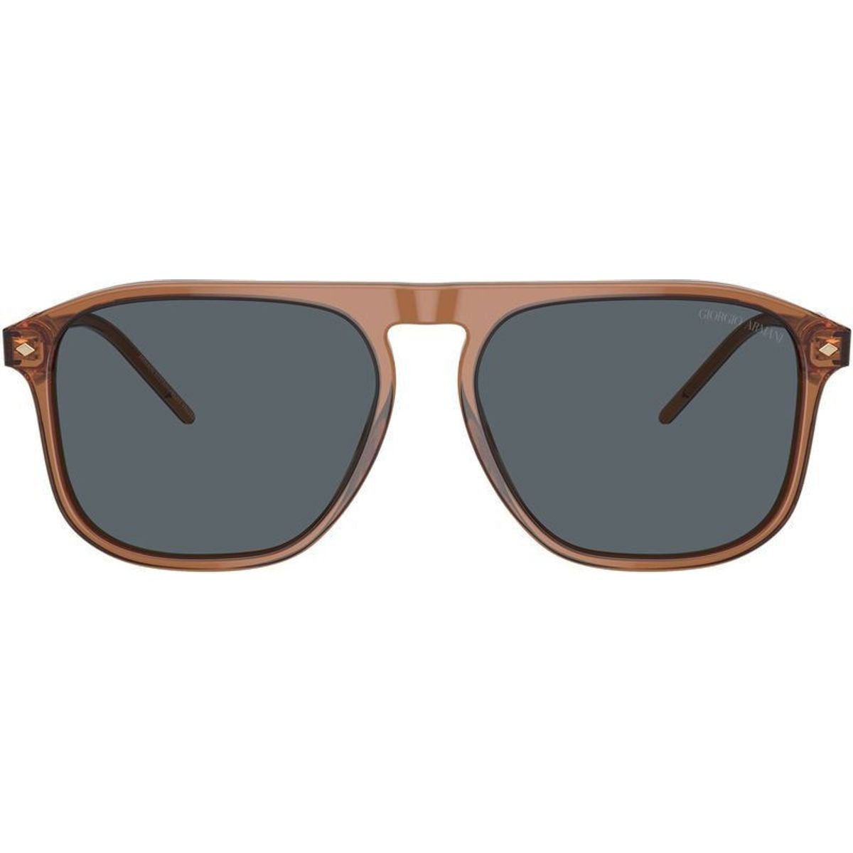 AR8212, Transparent Brown/Blue Glass Lenses