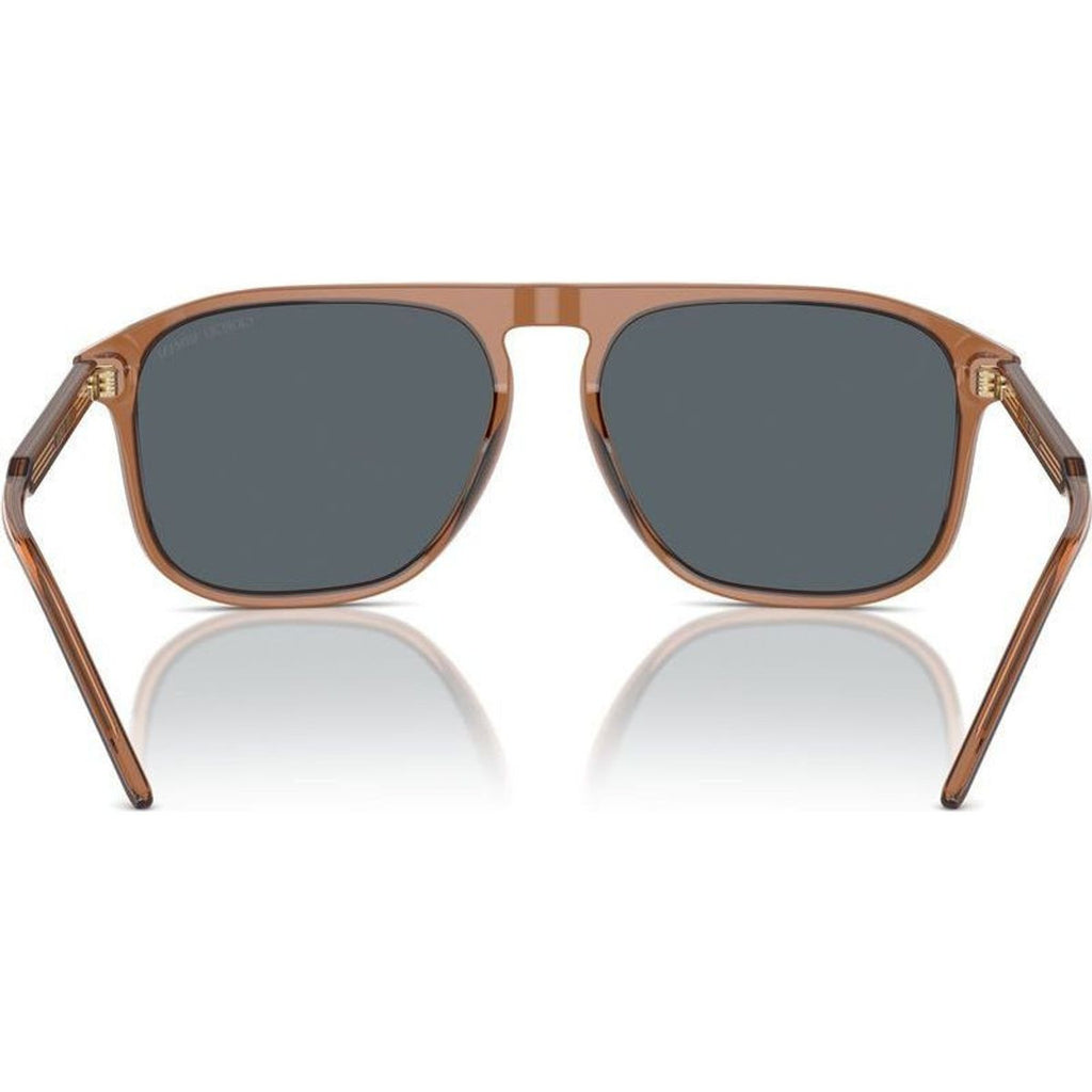 AR8212, Transparent Brown/Blue Glass Lenses