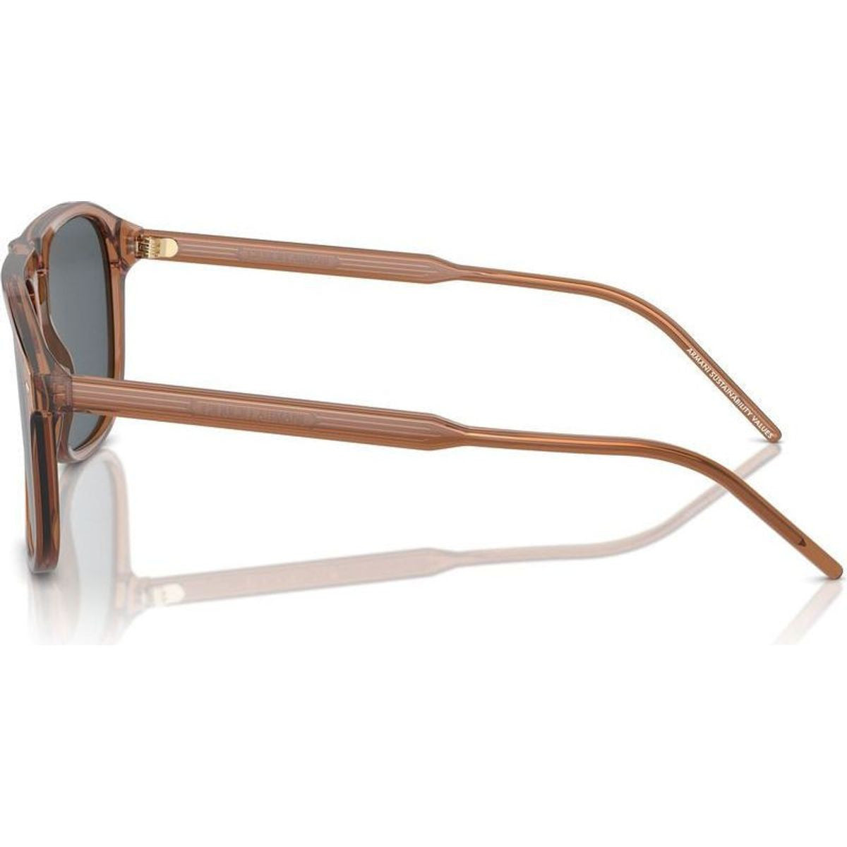 AR8212, Transparent Brown/Blue Glass Lenses