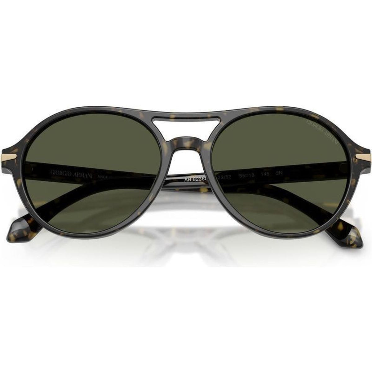 AR8236U, Green Havana/Green Glass Lenses