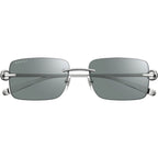 GG1703S, Silver/Green Lenses