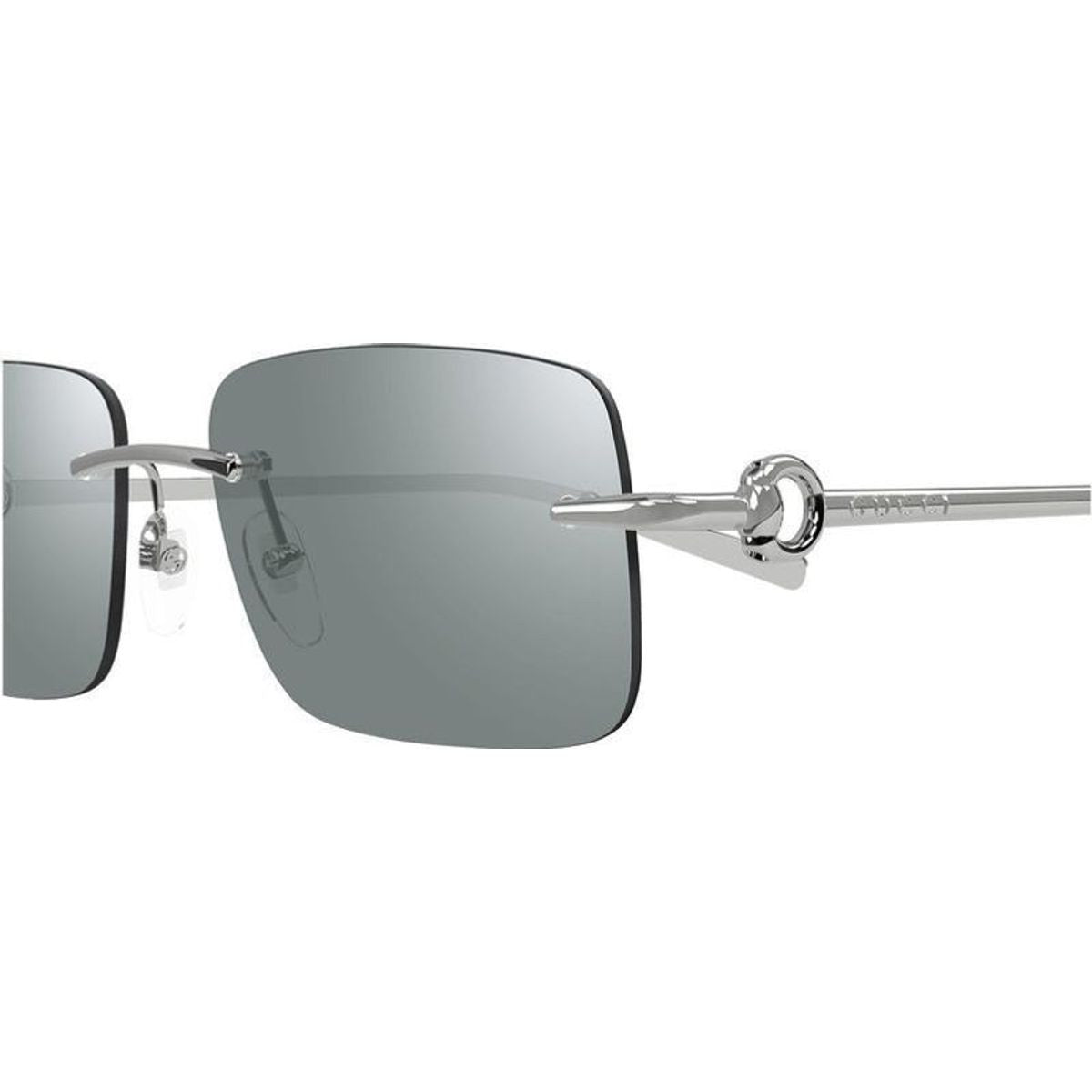 GG1703S, Silver/Green Lenses