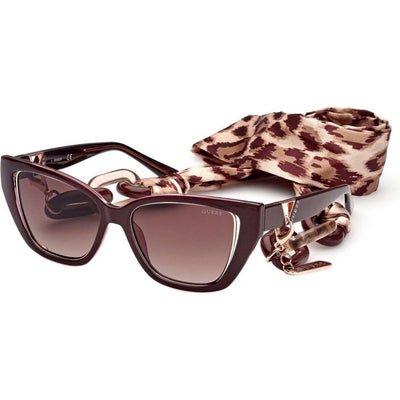 7816, Shiny Bordeaux/Brown Gradient Lenses