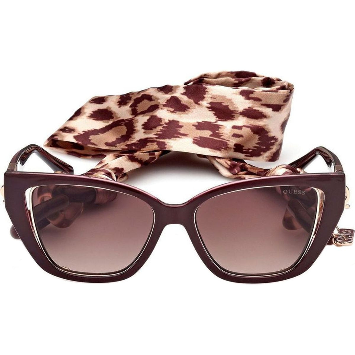 7816, Shiny Bordeaux/Brown Gradient Lenses