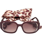 7817, Shiny Bordeaux/Brown Gradient Lenses