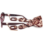 7817, Shiny Bordeaux/Brown Gradient Lenses