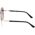 7825, Shiny Rose Gold/Smoke Gradient Lenses