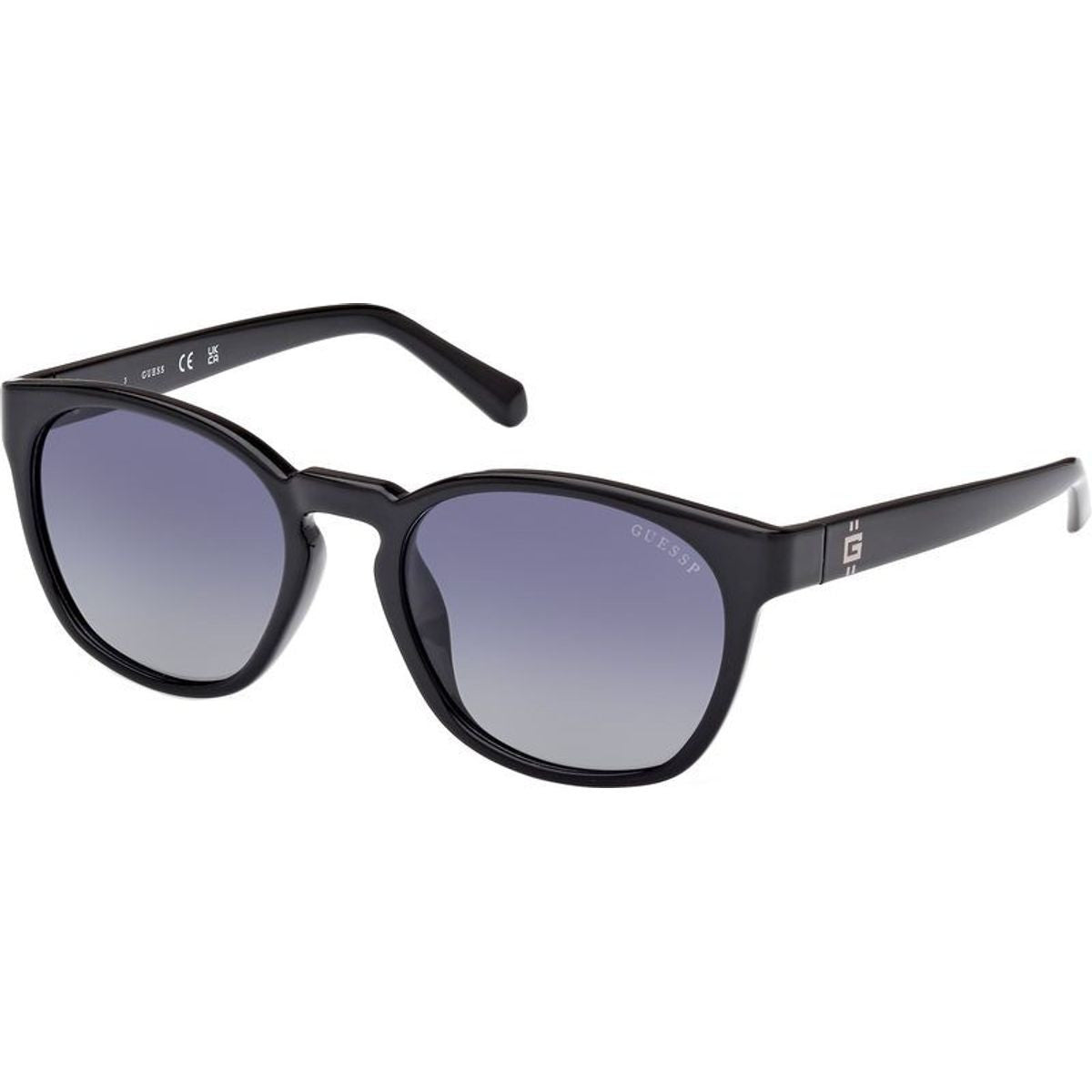 GU00083H, Shiny Black/Smoke Polarised Lenses