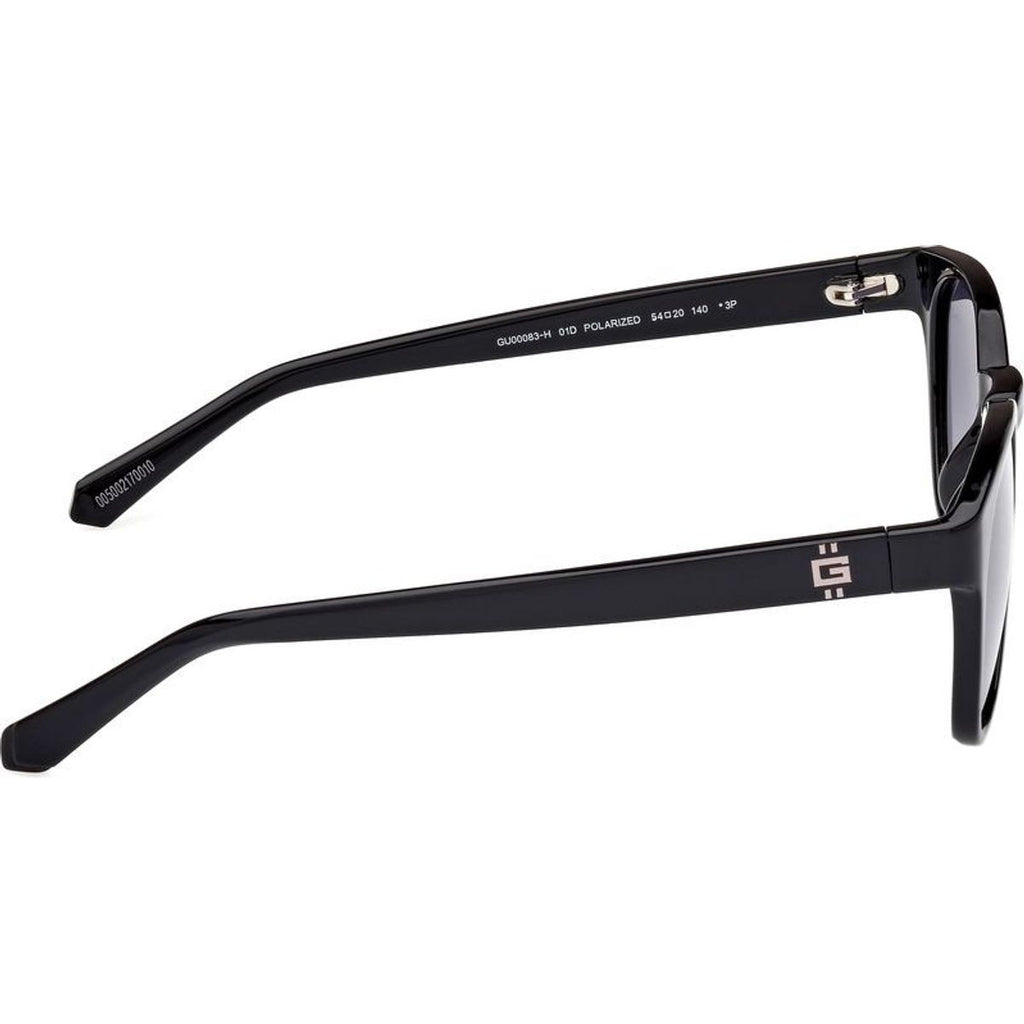 GU00083H, Shiny Black/Smoke Polarised Lenses