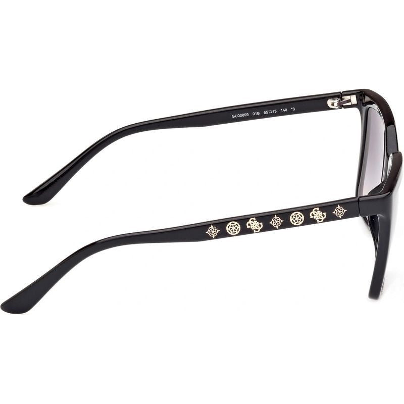 GU00099, Shiny Black/Smoke Polarised Lenses