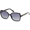 GU00100, Shiny Black/Smoke Polarised Lenses