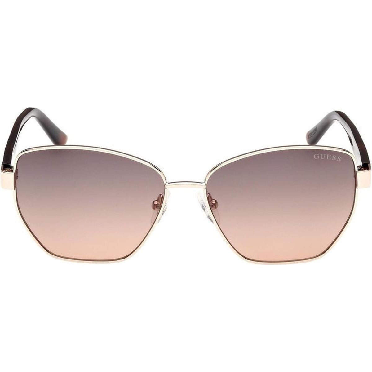 GU00102, Shiny Pale Gold/Brown Gradient Lenses