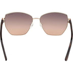 GU00102, Shiny Pale Gold/Brown Gradient Lenses