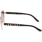 GU00102, Shiny Pale Gold/Brown Gradient Lenses