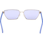 GU00106, Shiny Pale Gold/Blue Lenses