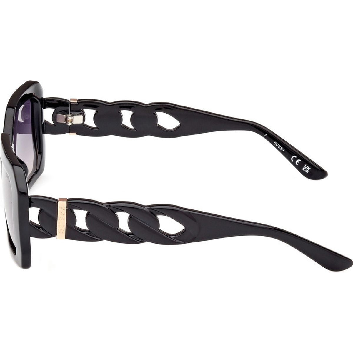 GU00110, Shiny Black/Smoke Gradient Lenses