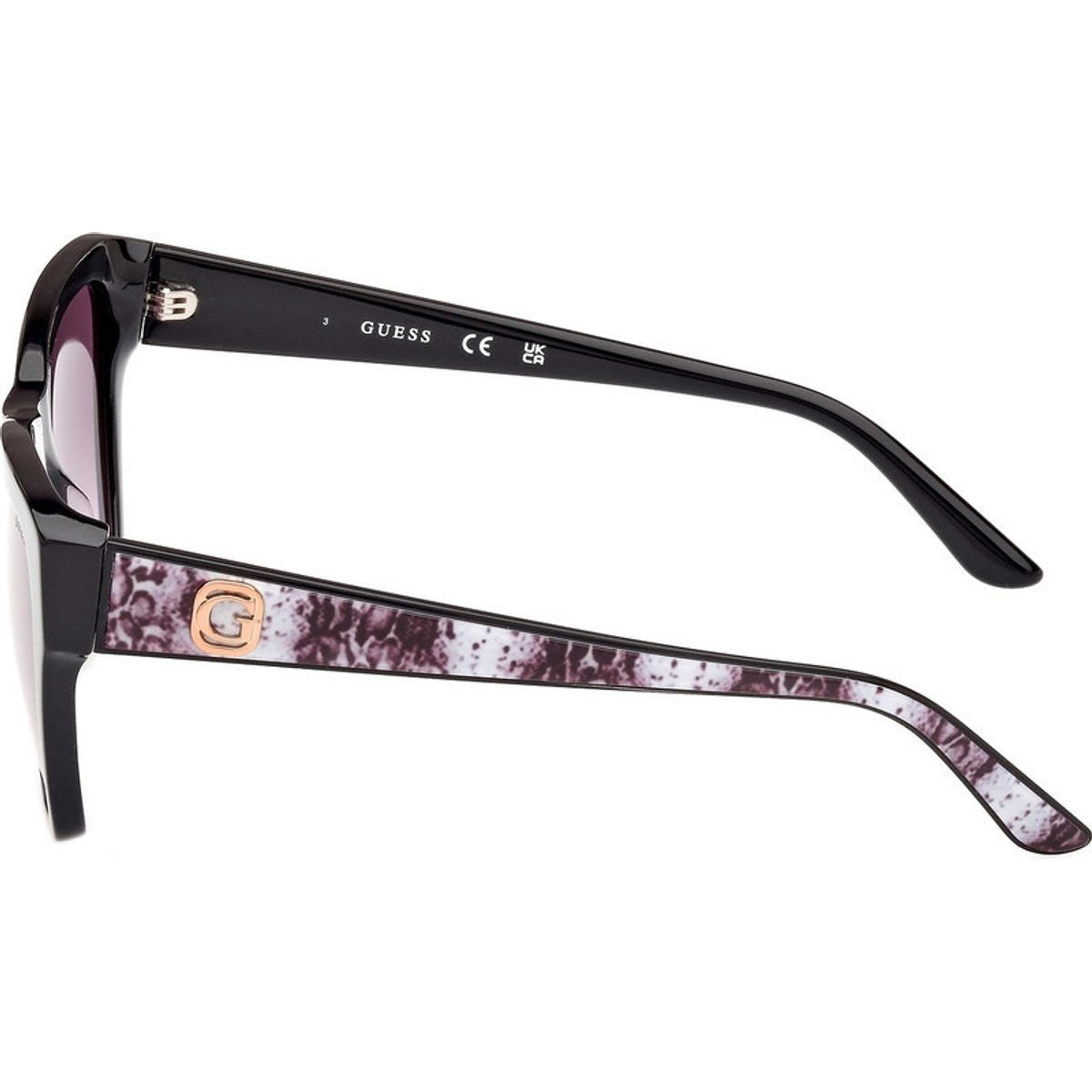 GU00113, Shiny Black/Smoke Gradient Lenses