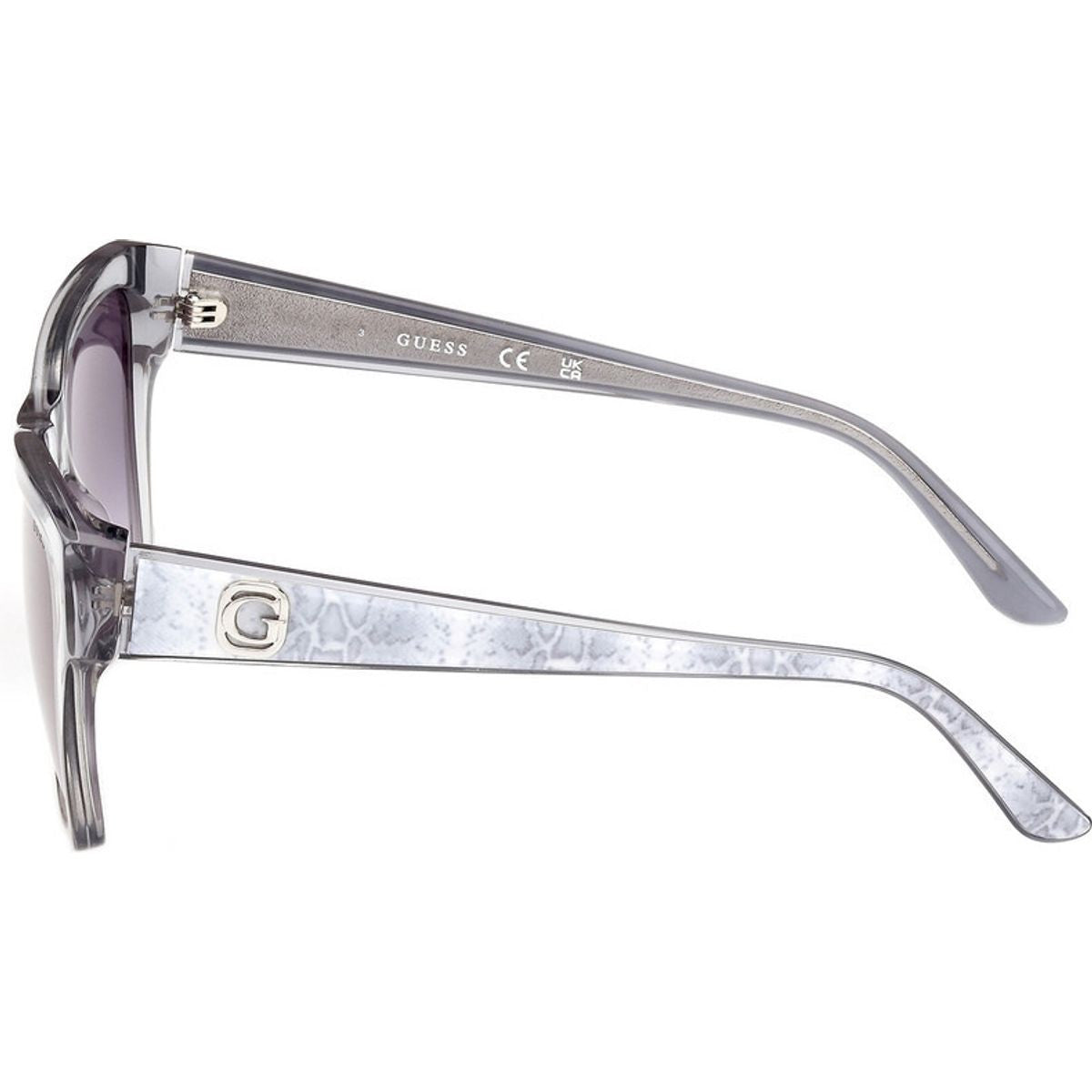GU00113, Shiny Grey/Smoke Gradient Lenses