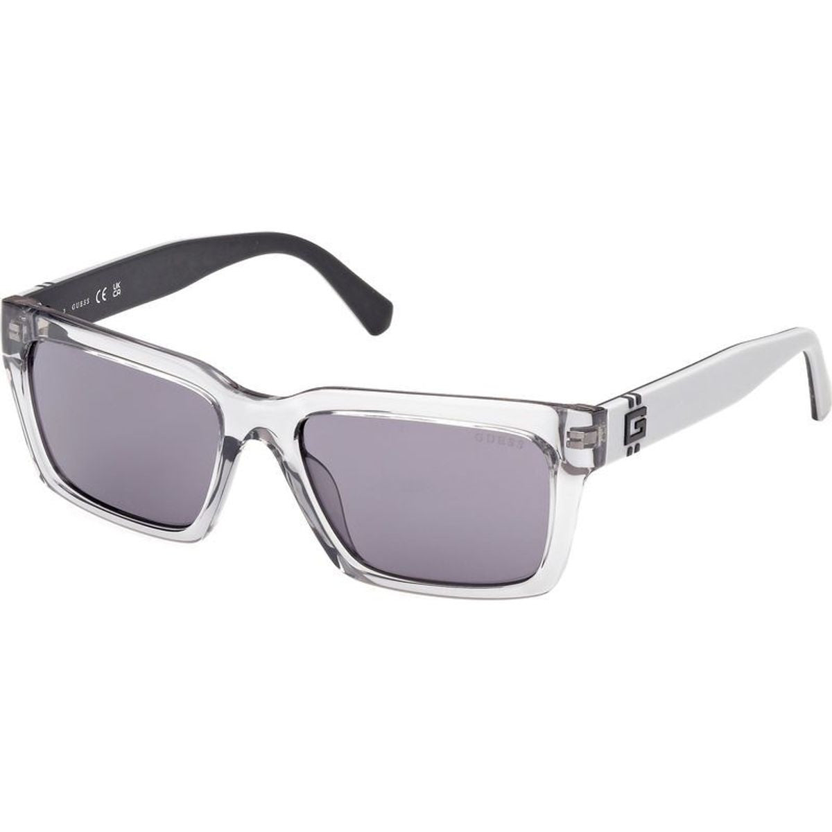GU00121, Shiny Transparent Grey/Smoke Lenses