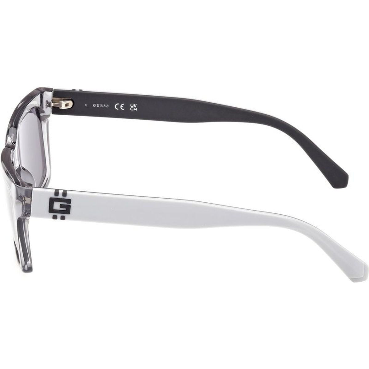 GU00121, Shiny Transparent Grey/Smoke Lenses