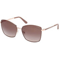 GU00149, Matte Beige and Gold/Brown Gradient Lenses