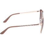 GU00149, Matte Beige and Gold/Brown Gradient Lenses