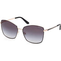 GU00149, Matte Black and Rose Gold/Smoke Gradient Lenses