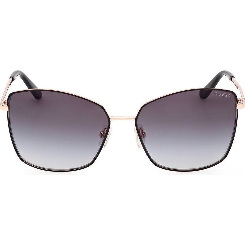 GU00149, Matte Black and Rose Gold/Smoke Gradient Lenses