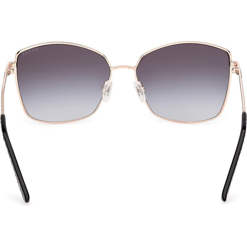 GU00149, Matte Black and Rose Gold/Smoke Gradient Lenses