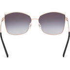 GU00149, Matte Black and Rose Gold/Smoke Gradient Lenses