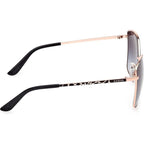 GU00149, Matte Black and Rose Gold/Smoke Gradient Lenses